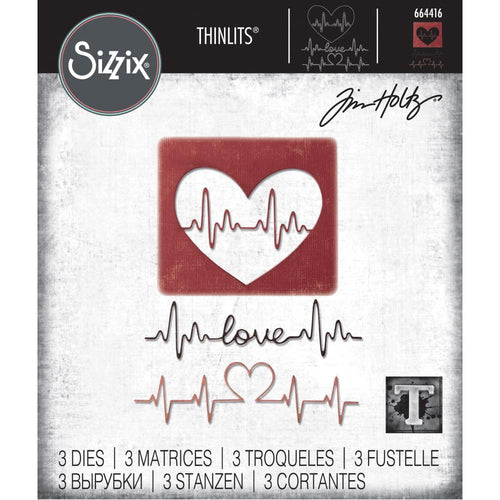 Tim Holtz Sizzix thinlits dies - Heartbeat