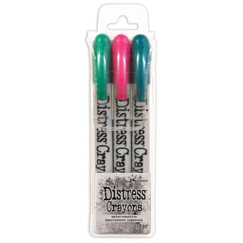 Tim Holtz distress Holiday pearl crayons set #4 - 3 pack