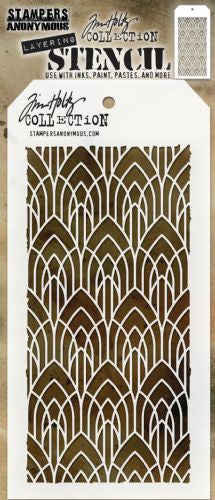 Tim Holtz layering stencil - Deco Arch
