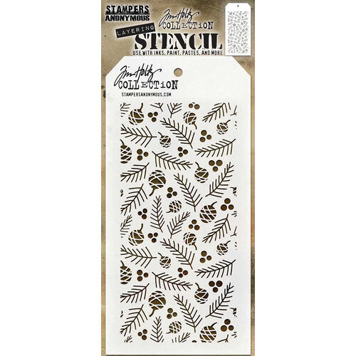 Tim Holtz layering stencil - Gatherings