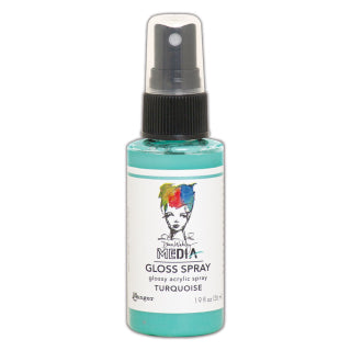 Dina Wakley Media gloss spray - Turquoise