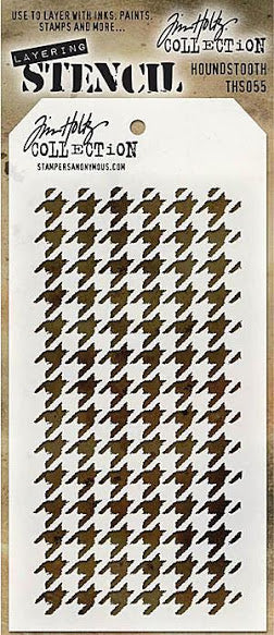 Tim Holtz layering stencil - Houndstooth