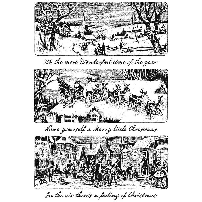 Tim Holtz Stampers anonymous - Holiday Scene