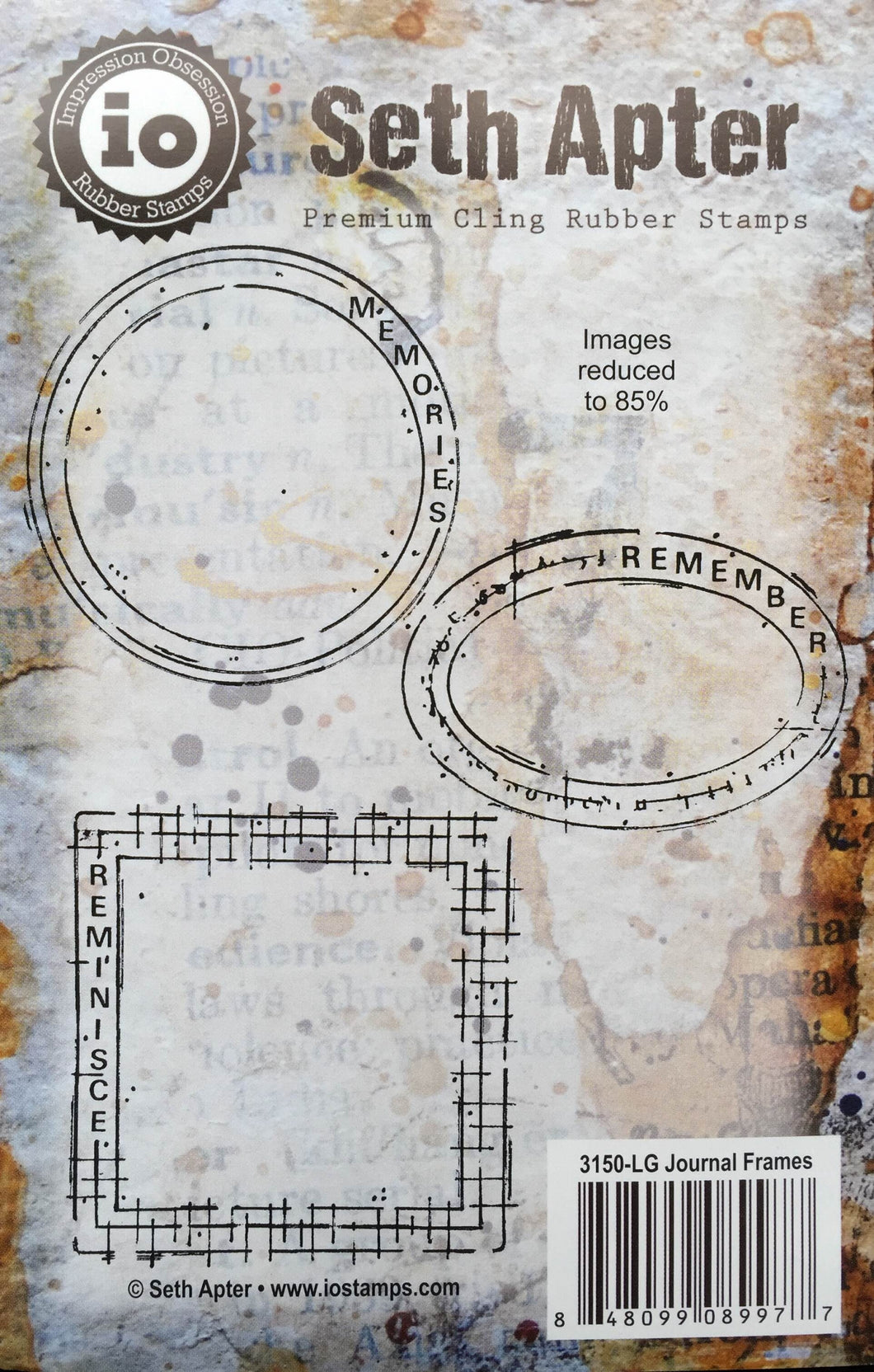 Seth Apter Impression Obsession stamp - Journal Frames