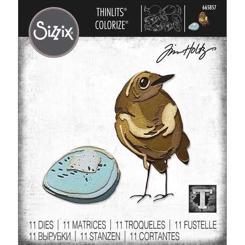 Tim Holtz Alterations thinlits colorize dies - Bird & Egg