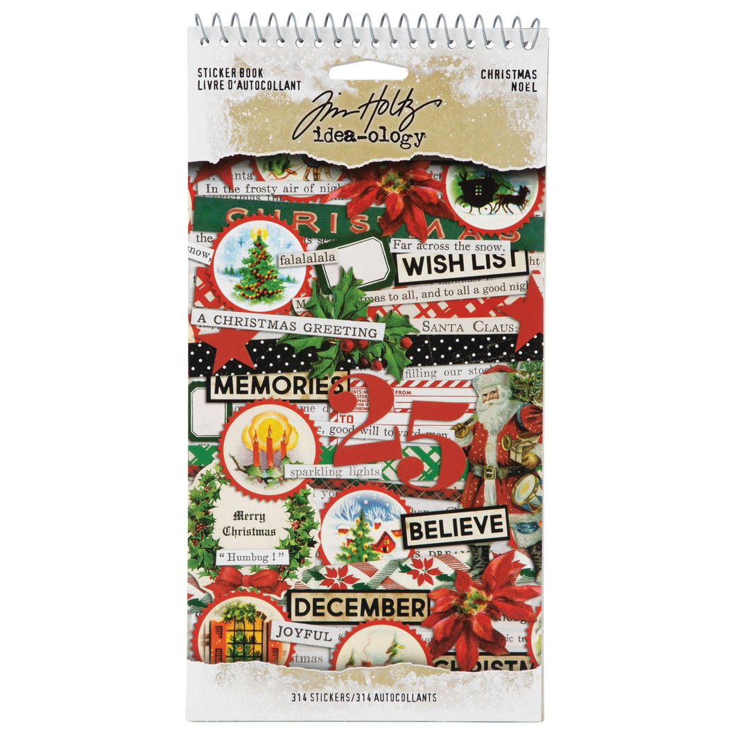 Tim Holtz Idea-ology Curiosities sticker book Christmas  2022