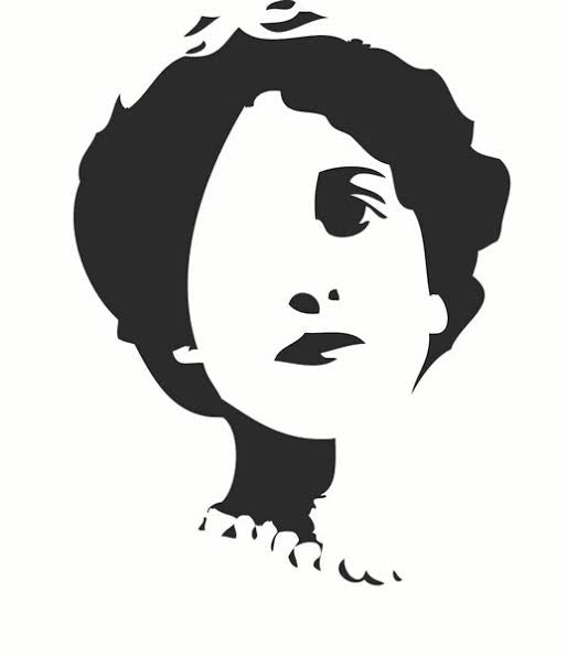 Dina Wakley Stencil - 9”x6” Stenciled Queenie