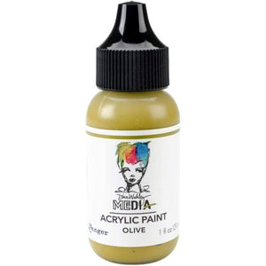 Dina Wakley Media 1oz paint - Olive