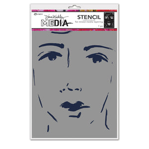 Dina Wakley Stencil - She sees