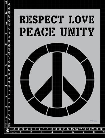 Kinder Kreations - Peace sign large stencil