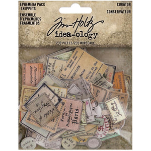 Tim Holtz Idea-ology Ephemera snippets - Curator