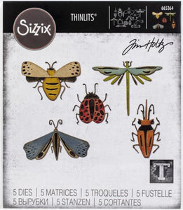 Tim Holtz Sizzix thinlits dies - Funky insects