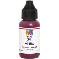 Dina Wakley Media 1oz paint - Fuchsia
