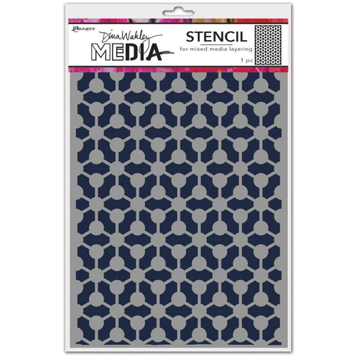 Dina Wakley Stencil - 9”x6” Bonds