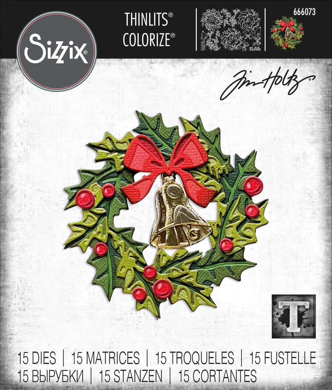 Tim Holtz Alterations thinlits colorize dies - Yuletide