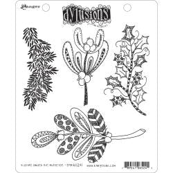 Dylusions Cling Stamp - Kiss me under the mistletoe