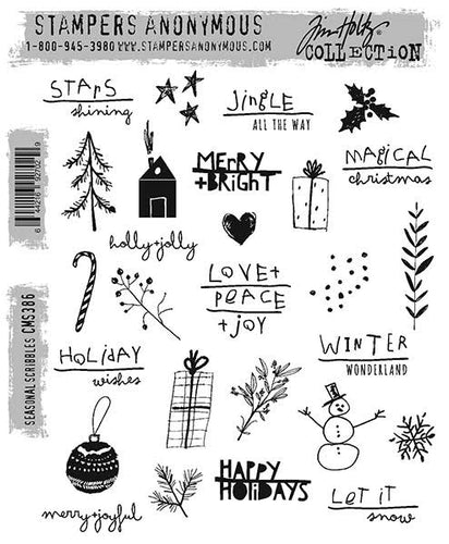 Tim Holtz Stampers Anonymous - Seasonal scribbles