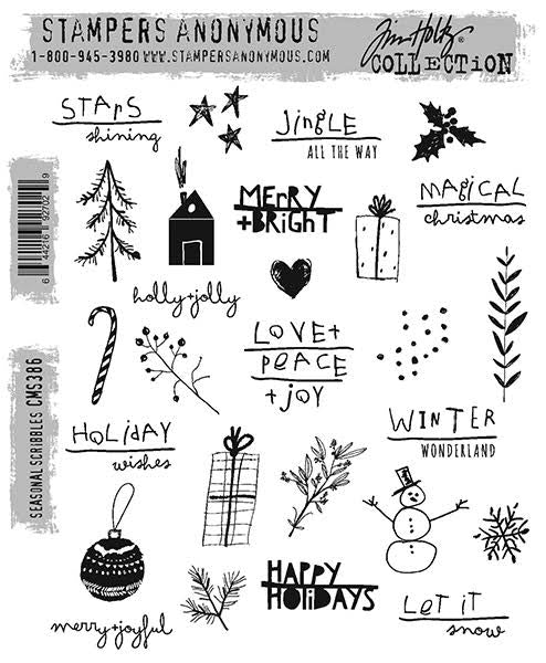 Tim Holtz Stampers Anonymous - Seasonal scribbles