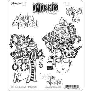 Dylusions Cling Stamp - Let them eat cake