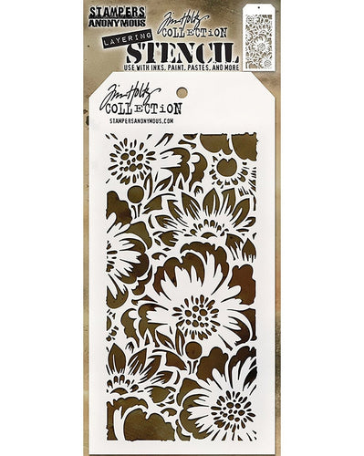 Tim Holtz layering stencil - Bouquet