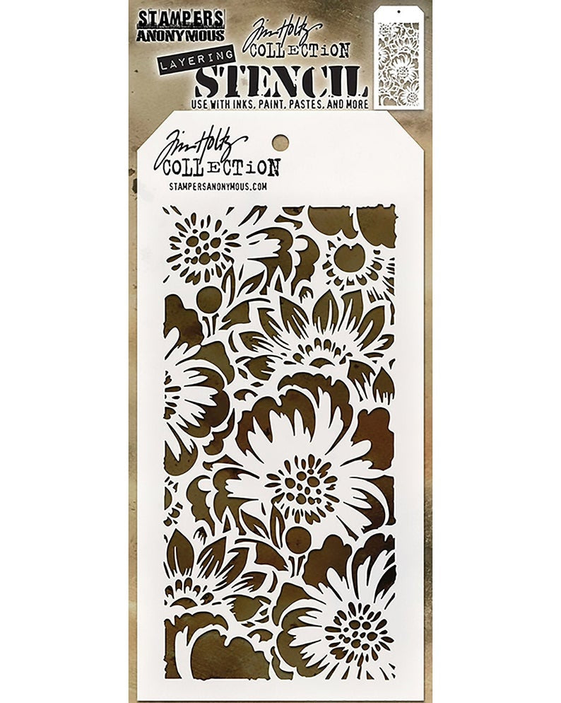 Tim Holtz layering stencil - Bouquet