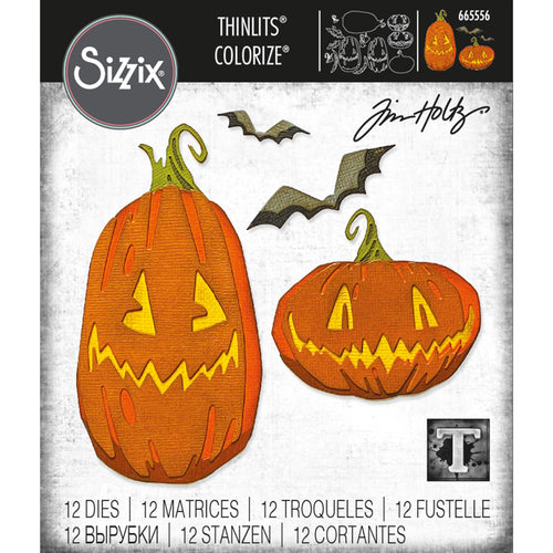 Tim Holtz Alterations thinlits colorize dies - Pumpkin Patch