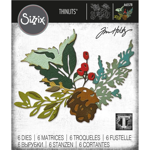 Tim Holtz Alterations thinlits dies - Holiday brushstroke #2