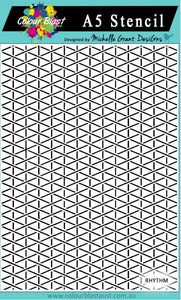 Colour Blast A5 stencil - Rhythm
