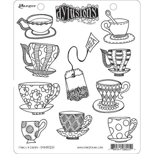Dyan  Reaveley Cling Stamp - Fancy a Cuppa
