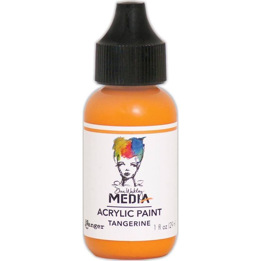 Dina Wakley Media 1oz paint - Tangerine