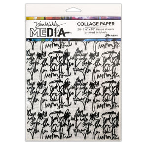Dina Wakley collage paper - Just words