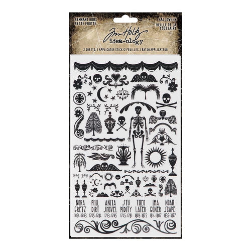 Tim Holtz Idea-ology: Remnant rubs - Halloween 2022