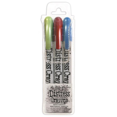 Tim Holtz distress Holiday pearl crayons set #3 - 3 pack