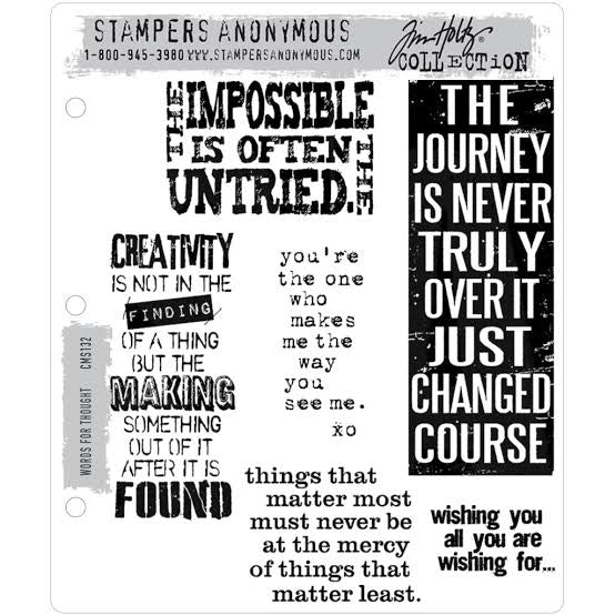 Tim Holtz Stampers anonymous - Words for Thought
