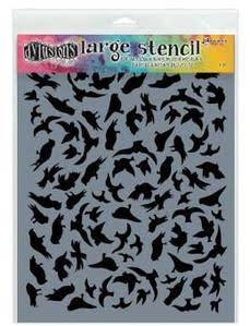 Dyan Reaveley 9"x12" stencil - Breeze of birds