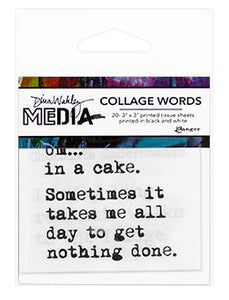 Dina Wakley collage words #3