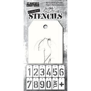 Tim Holtz layering stencil - Elements: Freight