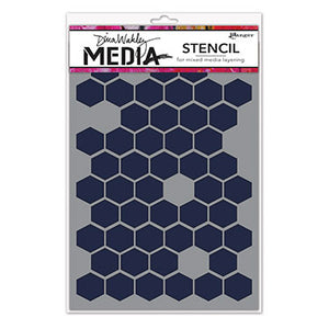 Dina Wakley Stencil - Honeycomb