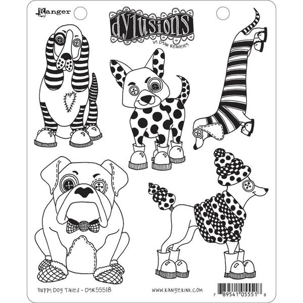 Dyan Reaveley Cling Stamp - Puppy dog tales