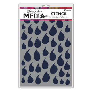 Dina Wakley Stencil - 9”x6” Dollops