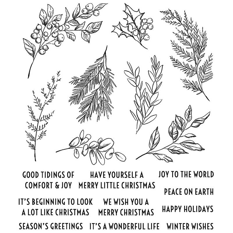 Tim Holtz Stampers anonymous - Sketch Greenery