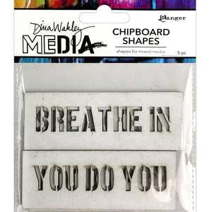 Dina Wakley media chipboard - Speak out