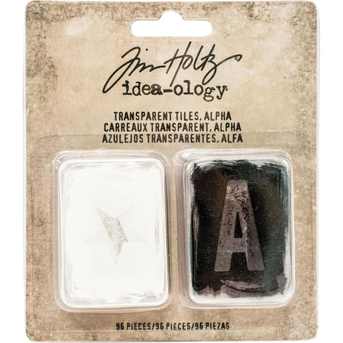 Tim Holtz Idea-ology: Transparent tiles - alpha