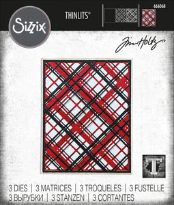 Tim Holtz Alterations thinlits dies - Layered plaid