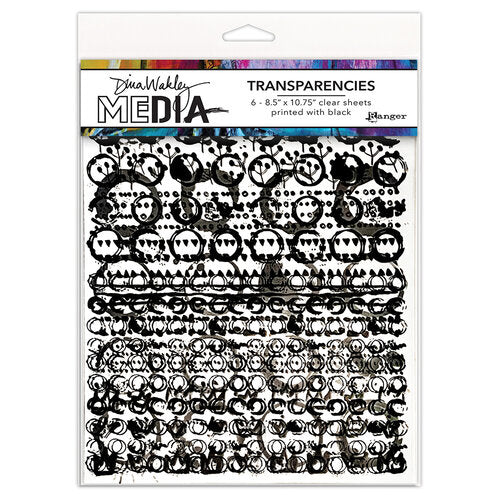 Dina Wakley transparencies - Pattern play set 2