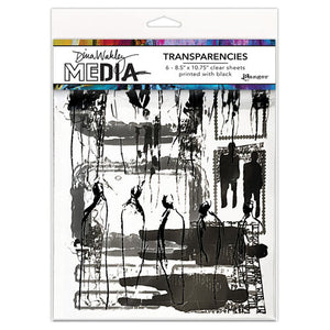 Dina Wakley transparencies - Frames and figures set 2