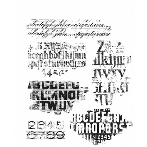 Tim Holtz Stampers anonymous - Faded type