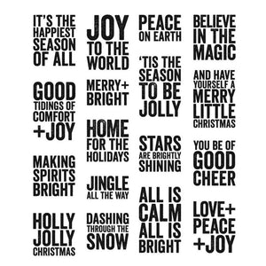 Tim Holtz Stampers anonymous - Bold Tidings Mini