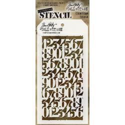 Tim Holtz layering stencil - Countdown