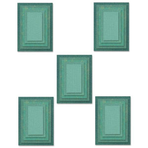 Tim Holtz thinlits dies - Stacked tiles: Rectangles